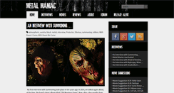 Desktop Screenshot of metal-maniac.com