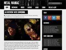 Tablet Screenshot of metal-maniac.com